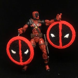 Deadpool Inspired Handmade Earrings